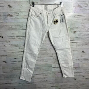 7 FOR ALL MANKIND White Josefina Distressed Jean     Size: 25 NWt